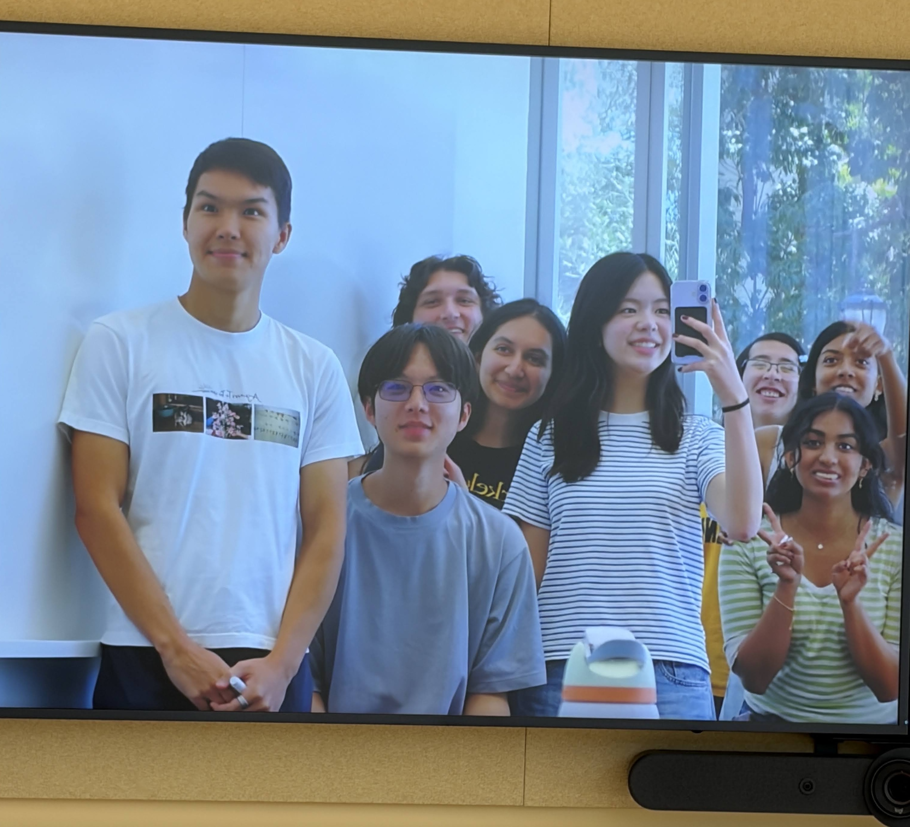 A fun photo break during the CS 61A Fall 2026 planning meeting, in the Gateway building