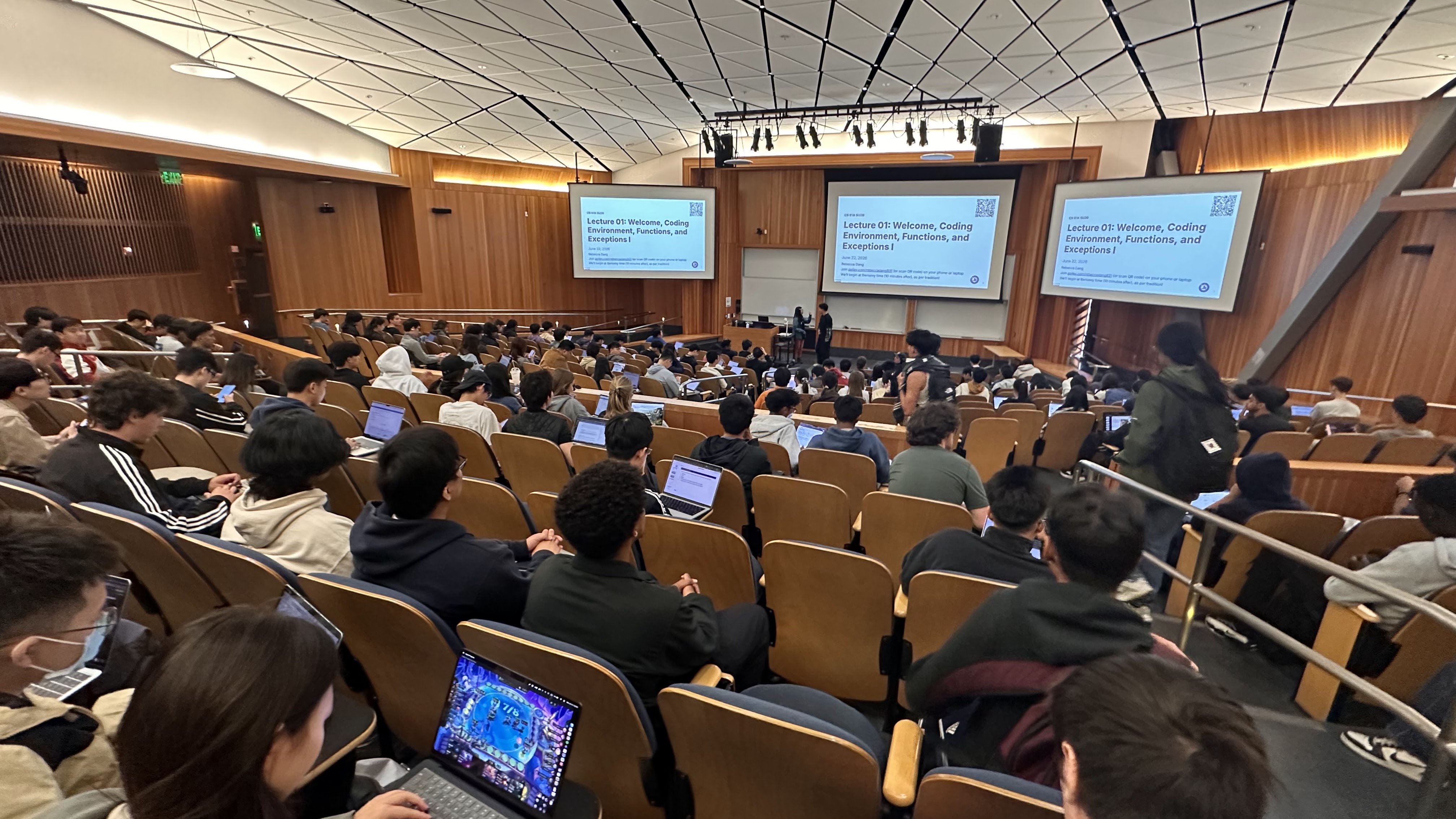 First lecture in Li Ka Shing 245